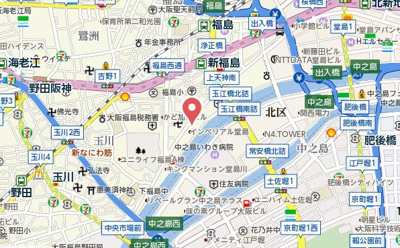 【地図】 | リバーサイドタワー中之島