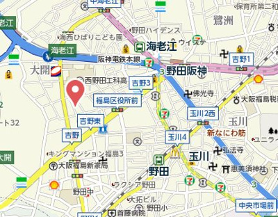 【地図】 | TOYOTOMI STAY PREMIUM 梅田西