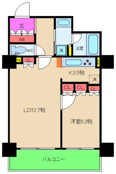 【間取り】 | 大阪福島タワー