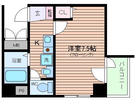 【間取り】 | エスリード梅田西第２