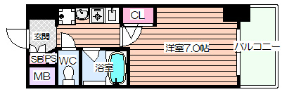 【間取り】 | エスリード梅田西第3