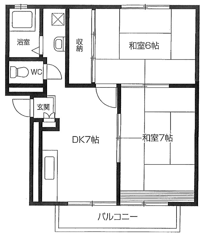 サンハイツ(川越市)の間取り