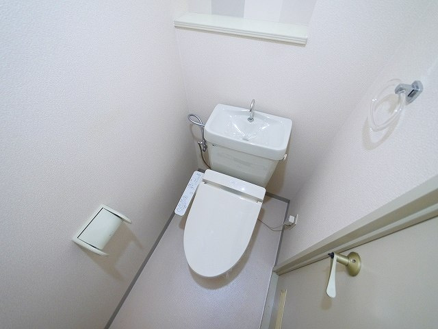 シャトー東九条のトイレ|落ち着いた色調のトイレです