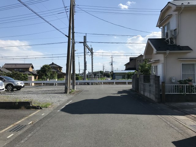 鴻巣市愛の町の売地の展望|北西道路を北側から撮影