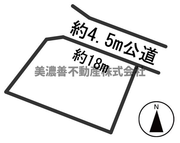 ５５０５２　岐阜市石谷土地の区画図