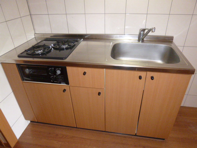 リバティーのキッチン|二口ガスコンロ