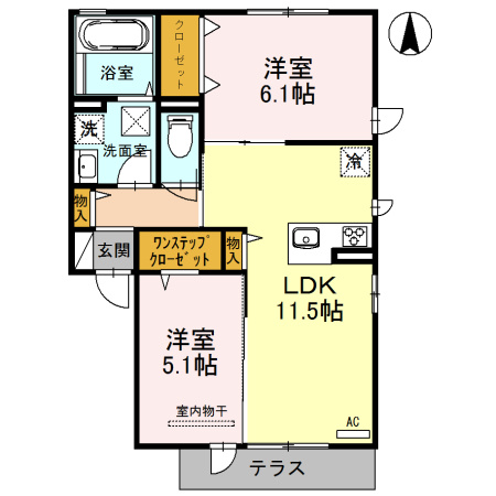 レフィナードの間取り