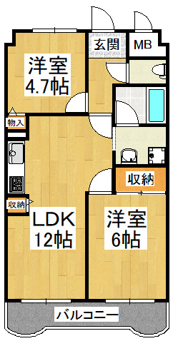 【間取り】 | プランドール土師