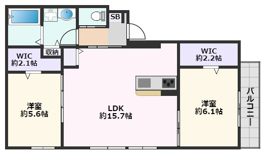 【間取り】 | cozy court 千里山田Ⅱ番館
