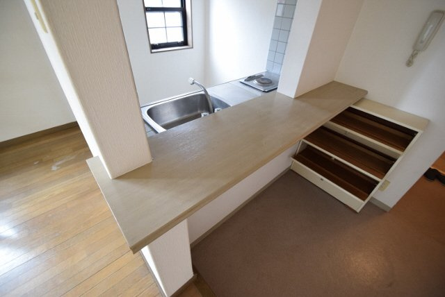 メゾン西船のキッチン|カウンターキッチンです。