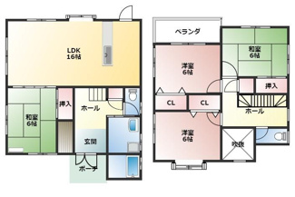 【間取り】 | 下原貸家