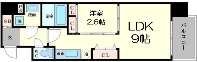【間取り】 | ファーストフィオーレ心斎橋イーストⅡ