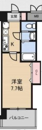 Luxe新大阪Ⅰの間取り