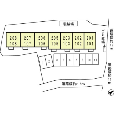 【区画図】 | エスポワールＴＡＹＡ