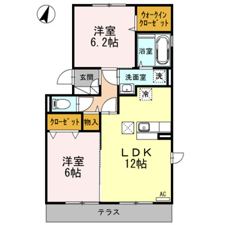 【間取り】 | グランレーヴD