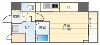 【間取り】 | S-RESIDENCE難波VIALE