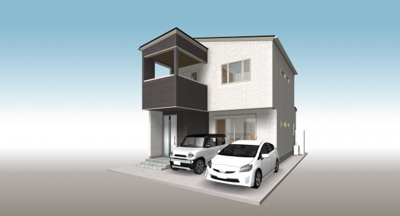 【外観パース】 | 高知市秦南町二丁目売地 | 建物プランパース