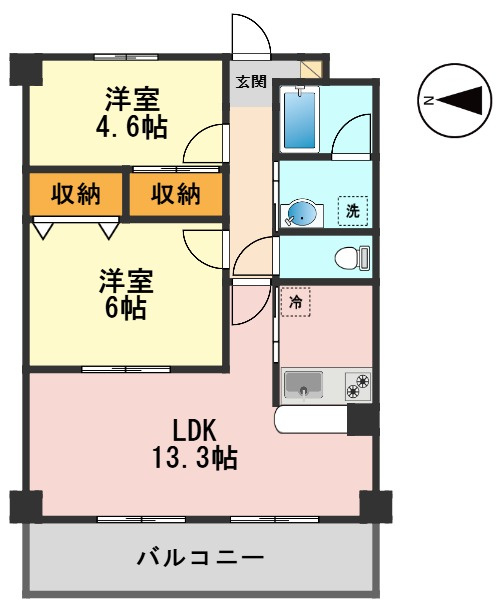 スターフラッツの間取り