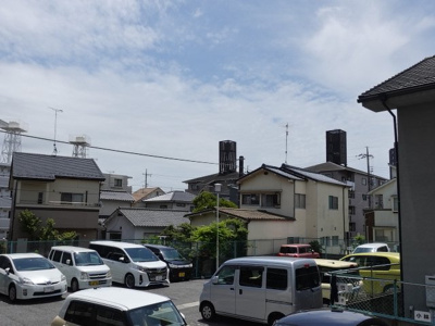 【展望】 | エメラルドマンション祇園 | 前面に建物が無いバルコニーは洗濯ものも直ぐに乾きそう！眺望もよく言うこと無いですね！
