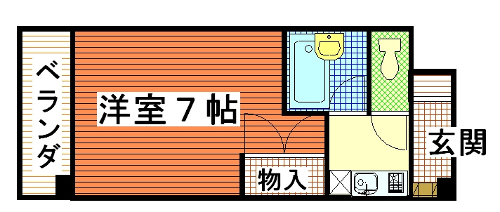 フォレストコート長瀬 ( 近畿大学 一人暮らし )の間取り