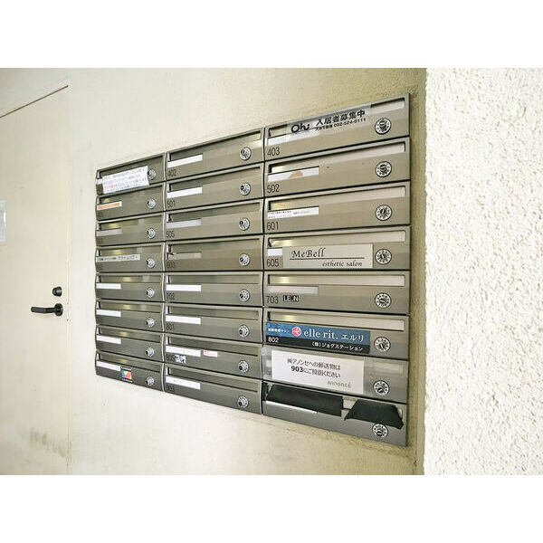 ラピスラズリのエントランス|ラピスラズリ（1LDK）　郵便受け