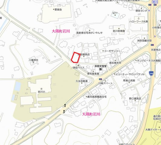 曽於市大隅町岩川の売地の土地図