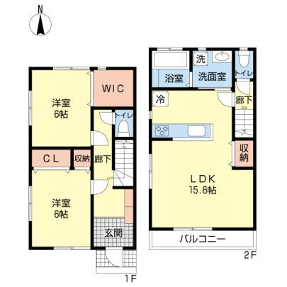山王４２８テラスハウスの間取り