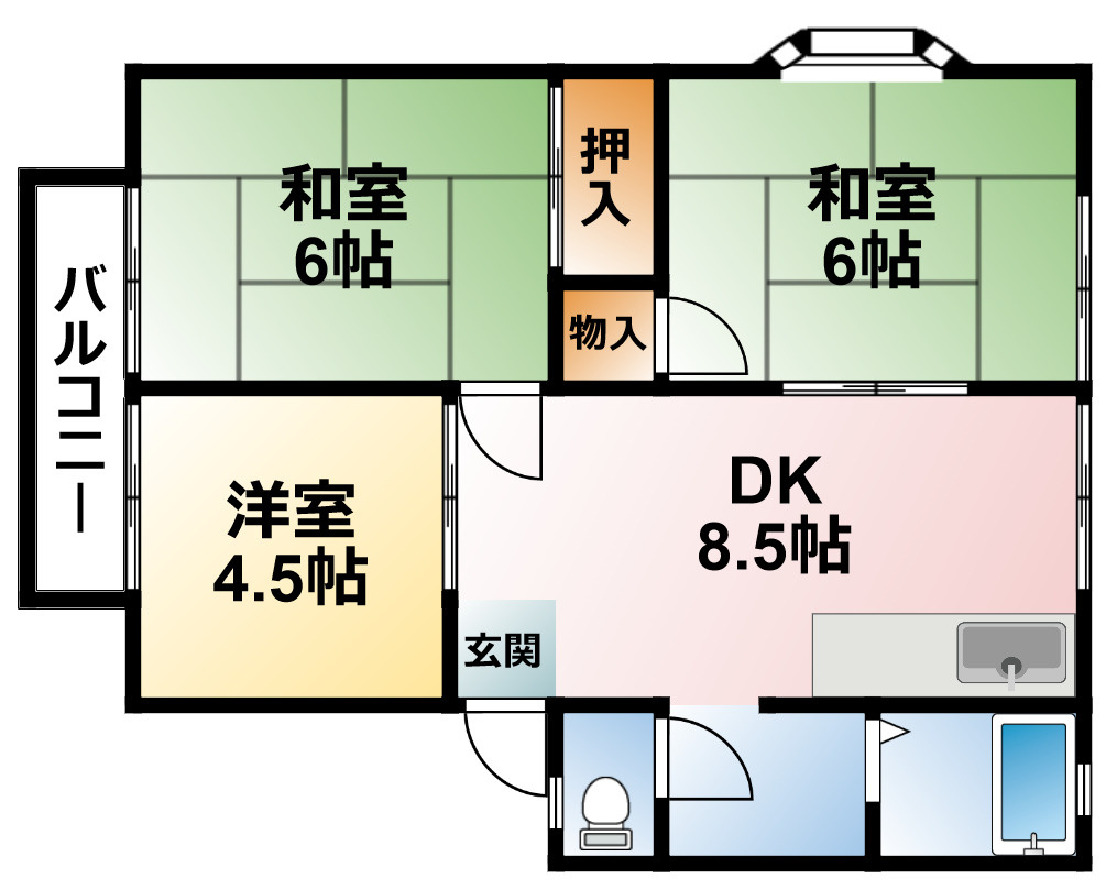 冨士ハイツの間取り