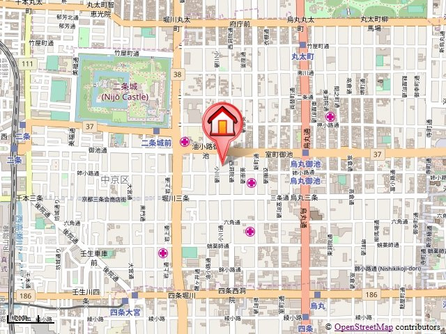 リンツ御池の地図