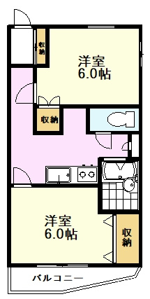 【間取り】 | シティーホーム鷹の台♯４