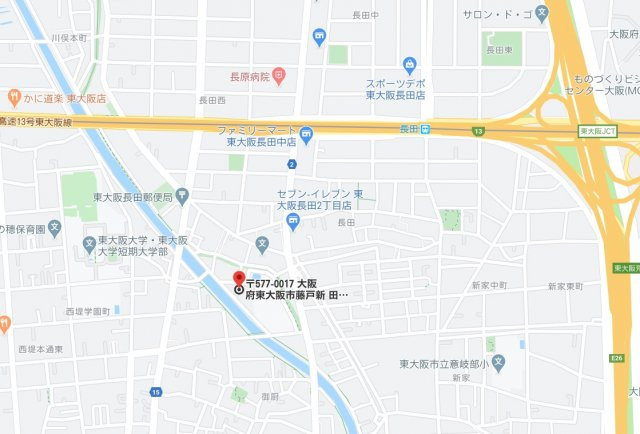 ベルフルールN・Kの地図