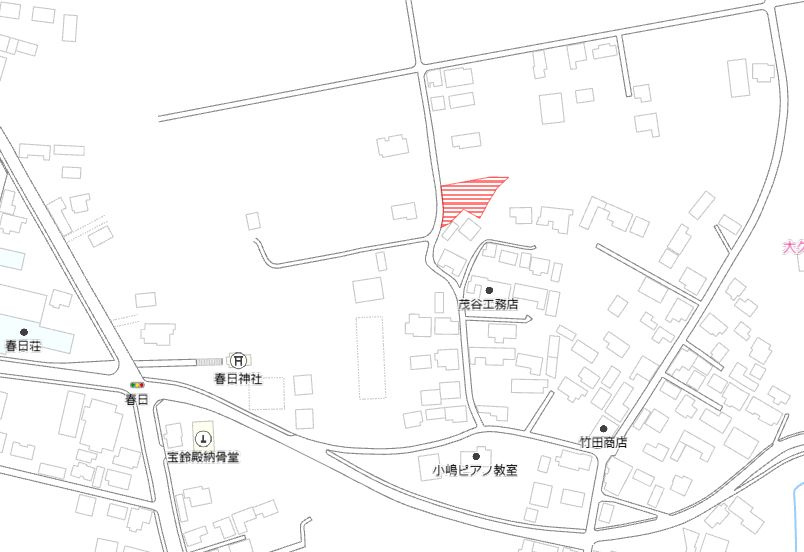 都城市高城町大井手の売地の土地図