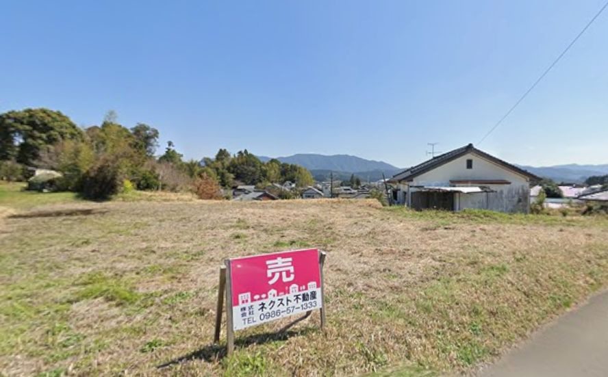 都城市高城町大井手の売地の外観