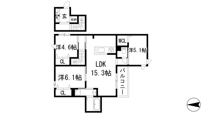 【間取り】 | D-room中州