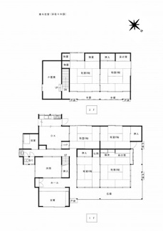 【間取り】 | 鳥取市東今在家古民家