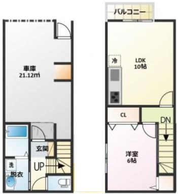 福福ベース【キャッシュバック対象物件】の間取り