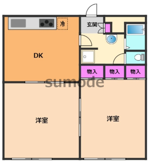 【間取り】 | レオパレスパーシモン　辻子