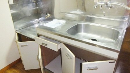 コーポ寿のキッチン|写真はリフォーム前