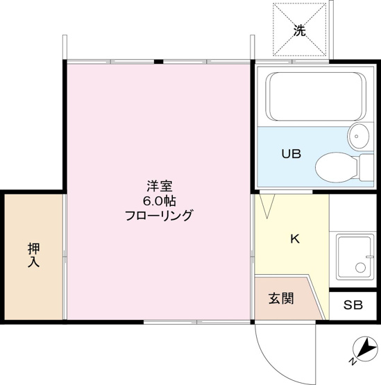 【間取り】 | コーポ富紀