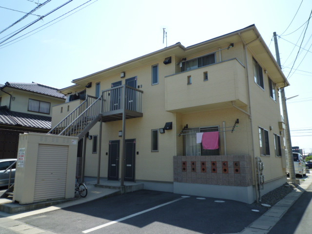 倉敷市中庄団地のアパートの外観