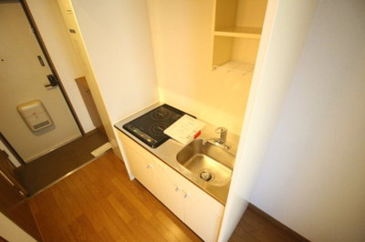 【キッチン】 | アパルト松崎 | ＩＨ２口コンロ