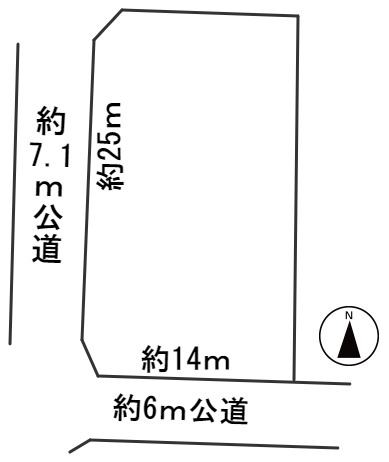 ５４４３６　岐阜市日野北土地の区画図