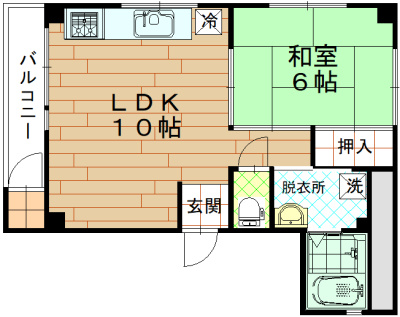 欧風館の間取り