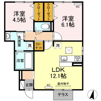 【間取り】 | フォンテーヌ