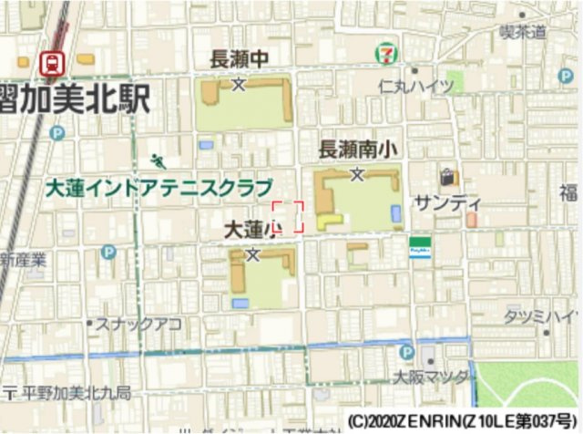 シャルマン大蓮北の地図