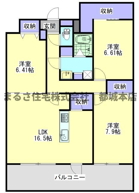 Ｎｏａｈ天神２の間取り