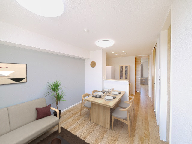 シャーメゾンハイメルの居間・リビング|CGで家具等を配置したもので家具等は含まれません