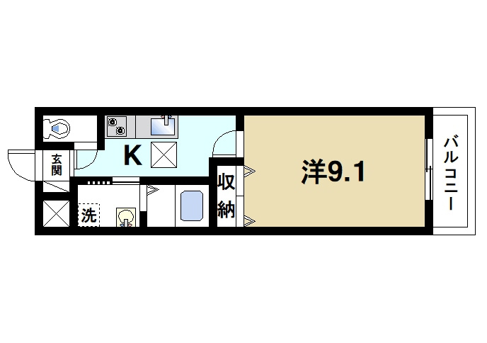 ファインパークの間取り|ゆとりのあるお部屋で一人暮らしを楽しめます
