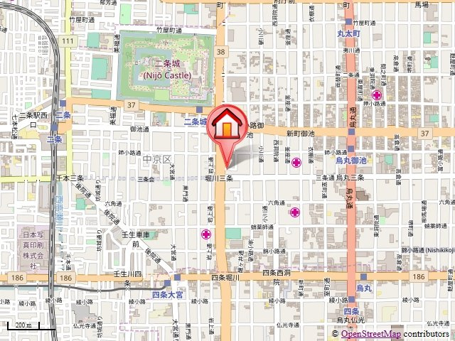 エスト堀川の地図