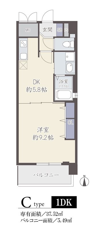 アテナリー右京の間取り